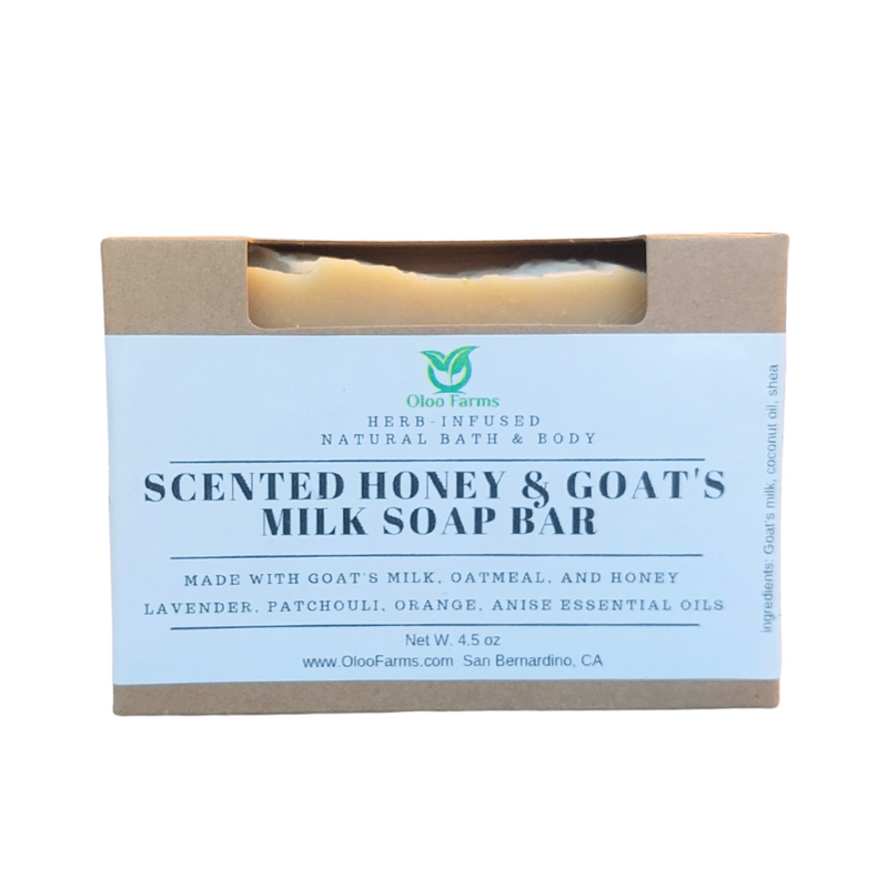Scented Honey and Goat’s Milk Soap Bar