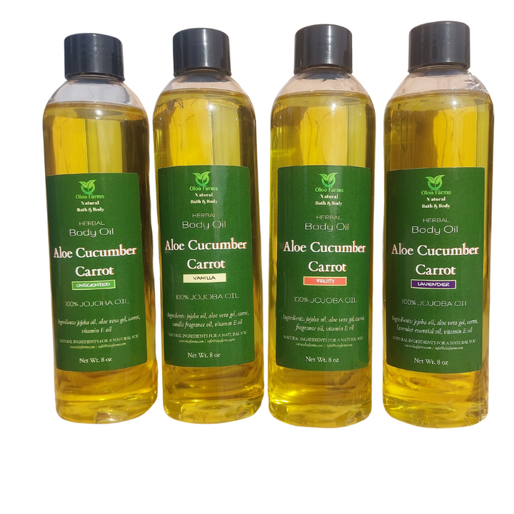 Aloe Cucumber Carrot Body Oil – Oloo Farms